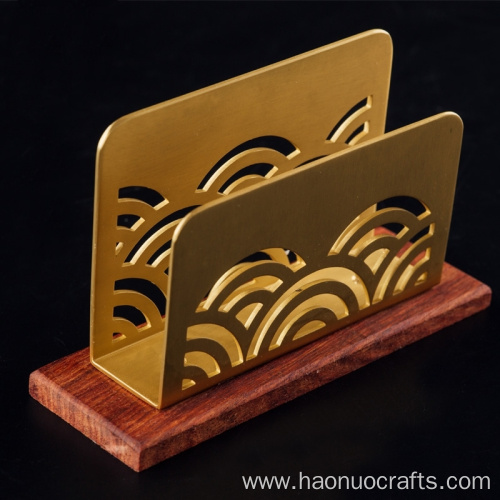 Creative Chinese brass paper towel holder vertical